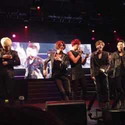 Ukiss on stage in NYC